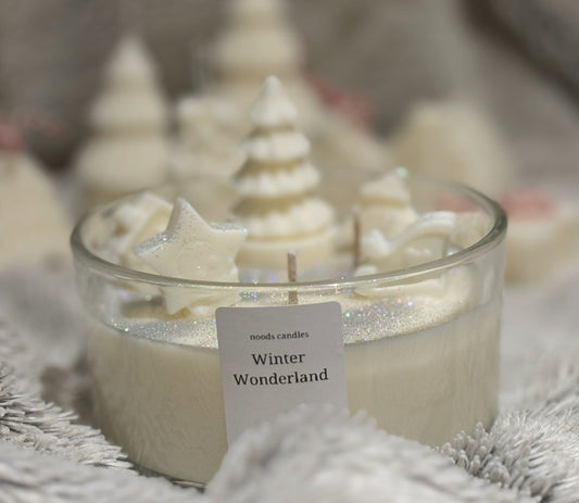 White Winter Wonderland 3 wick Scented Soy Wax Candle 450g