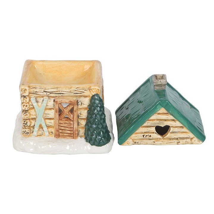 Winter Cabin Ski Chalet Oil or Wax Melt Burner