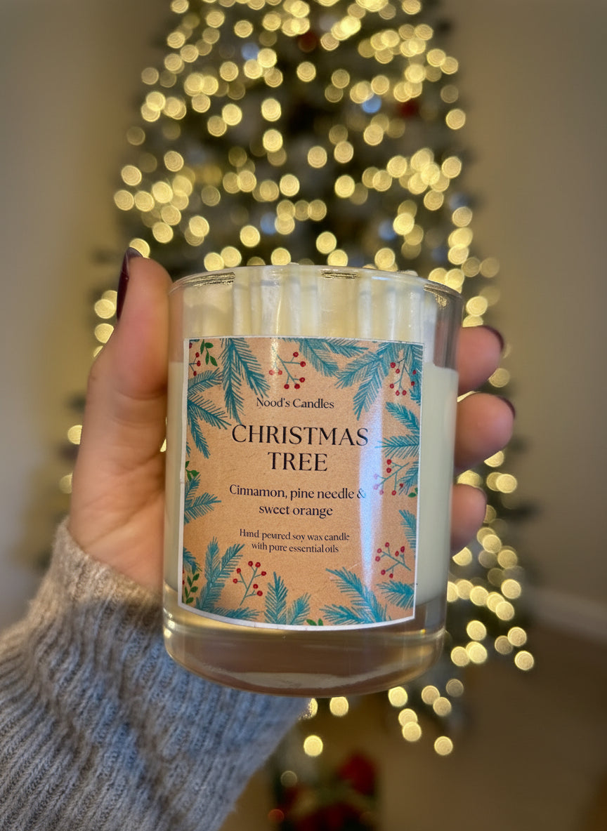 Hand-poured Snowflake Christmas Soy Wax Candle Autumn Winter Home Décor, Cosy Fall with Pure essential oils
