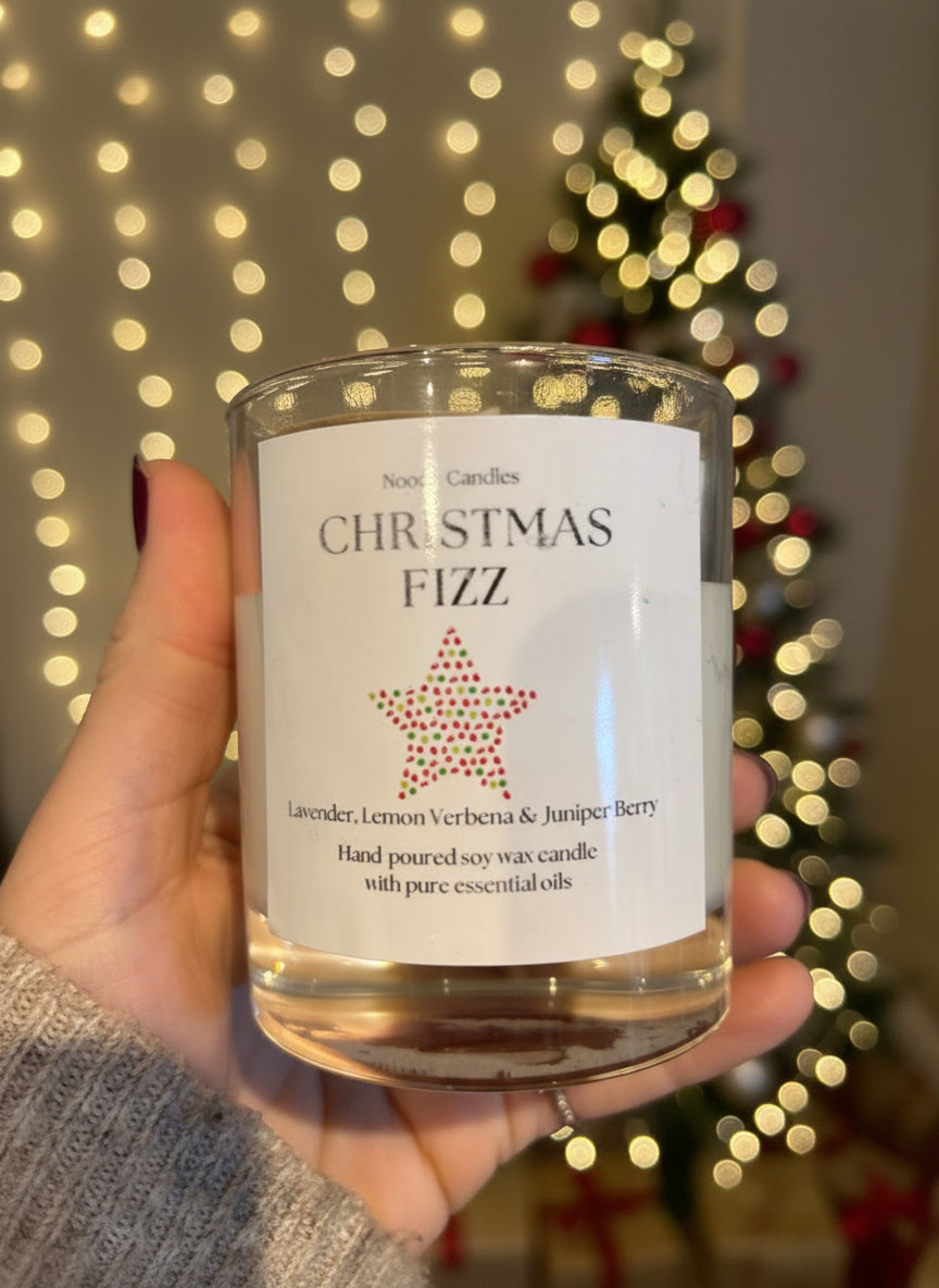 Hand-poured Snowflake Christmas Soy Wax Candle Autumn Winter Home Décor, Cosy Fall with Pure essential oils