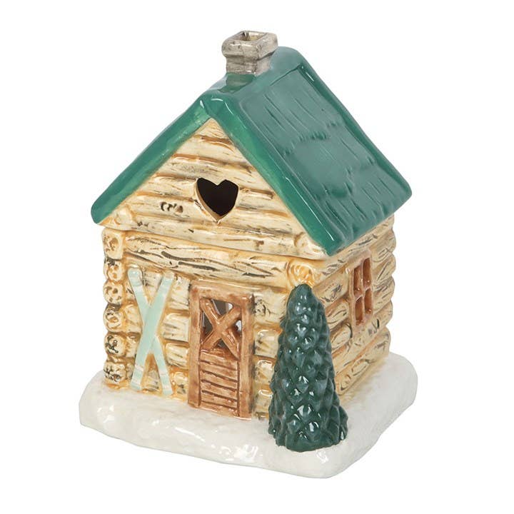 Winter Cabin Ski Chalet Oil or Wax Melt Burner